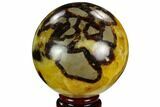 Polished Septarian Sphere - Madagascar #122928-1
